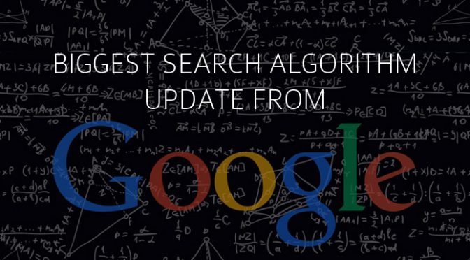Biggest search algorithm update from google
