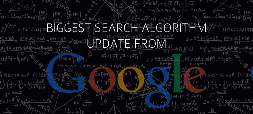 Biggest search algorithm update from google