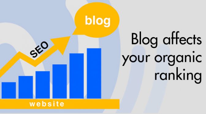 Blog affects your organic ranking