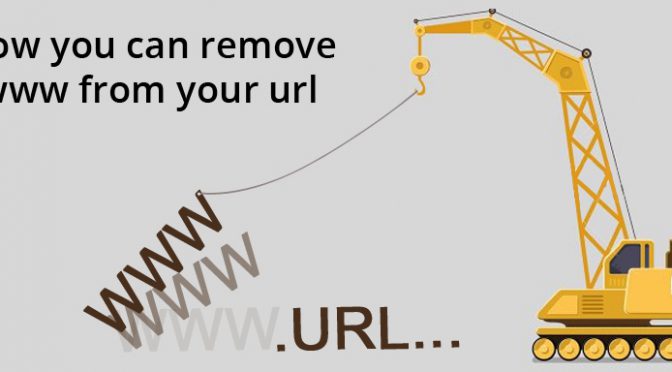 You can remove ‘www’ from your URL