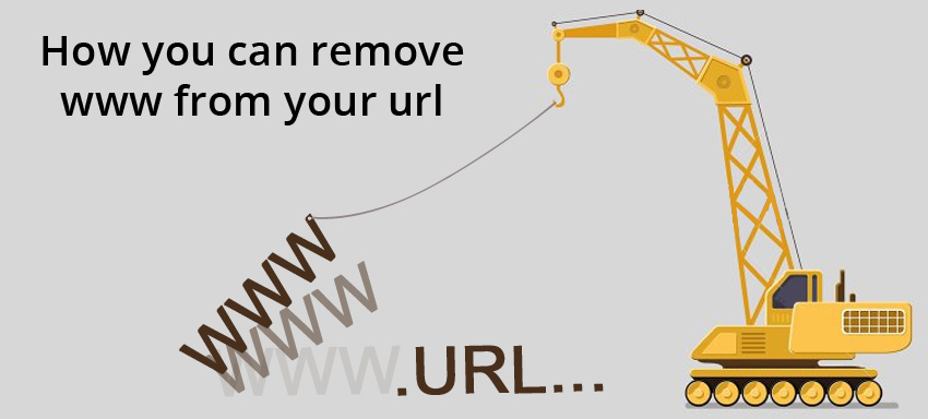 You can remove ‘www’ from your URL