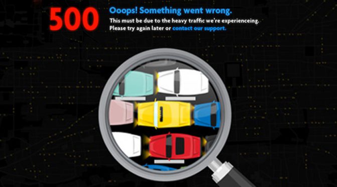 Customise design for downtime 500 error page