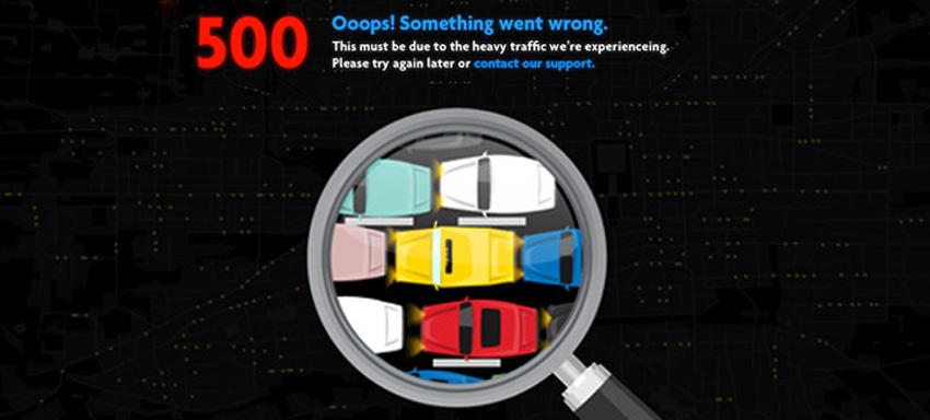 Customise design for downtime 500 error page